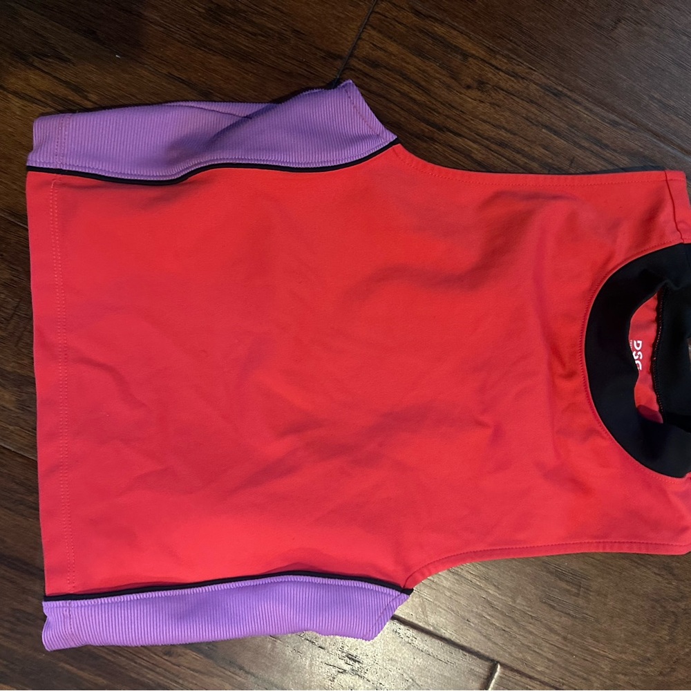 DSG Red and Black Sleeveless Top